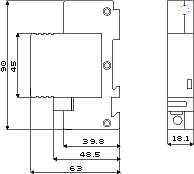 Габаритный чертеж PIIIM (DS)